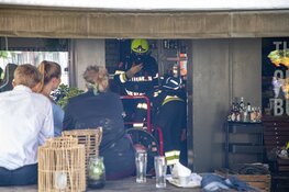Brand bij restaurant aan de Oude Groenmarkt in Haarlem