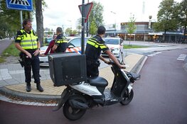 Fietser gewond na botsing met maaltijdbezorger
