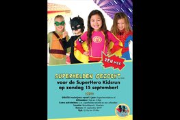 Kinderen staan te trappelen voor Superhero Kidsrun