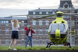 Traumahelikopter voor Ripperdakazerne geland