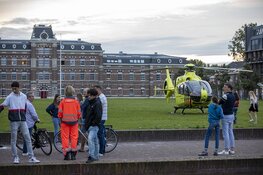 Traumahelikopter voor Ripperdakazerne geland