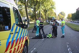Motorrijder gewond bij val op Prins Bernhardlaan