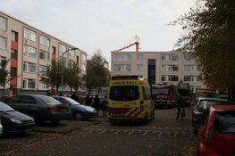 Brand in portiekflat in Haarlem