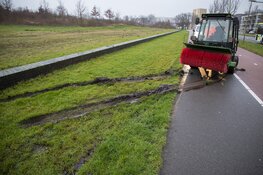 Traumahelikopter langs de Prins Bernhardlaan in Haarlem