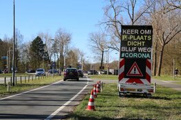 Lege boulevards in Zandvoort en Bloemendaal
