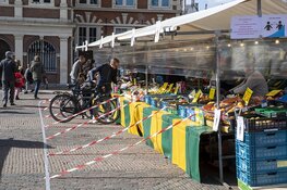 Zaterdagmarkt Haarlem deze week een stuk rustiger