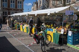 Zaterdagmarkt Haarlem deze week een stuk rustiger