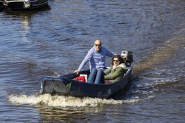 Haarlemmers genieten van het zonnetje