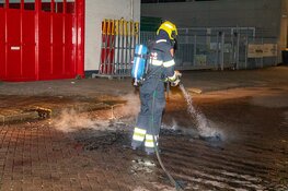 Buitenbrand aan de Rutherfordstraat in Haarlem