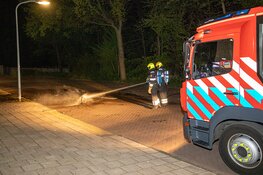 Buitenbrand aan de Rutherfordstraat in Haarlem