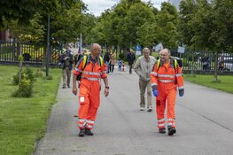 Traumahelikopter landt voor medische noodsituatie in Reinaldapark