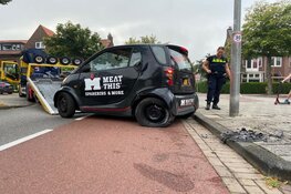 Maaltijdbezorger vliegt uit de bocht in Haarlem