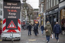 Drukte in Haarlemse binnenstad voor lockdown