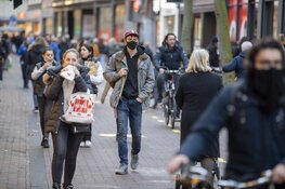 Drukte in Haarlemse binnenstad voor lockdown