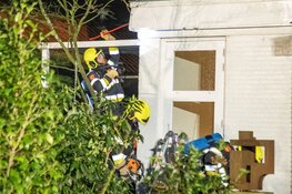 Brand in woning aan de Kleine Sparrenlaan in Bennebroek