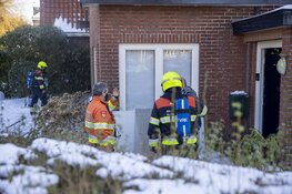 Brand bij werkzaamheden in Heemstede, sneeuwballen gevecht met agent