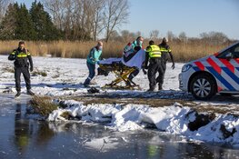 Schaatsplezier op de Veerplas in Haarlem, gewonden bij valpartijen