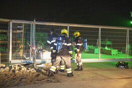 Brand in bouwafvalcontainer zorgt voor veel rookontwikkeling
