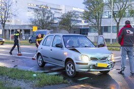Kop-staart aanrijding op de Amerikaweg in Haarlem