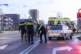 Kop-staart aanrijding op de Amerikaweg in Haarlem