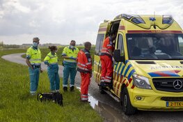 Lifeliner voor scooterongeval naar Middenweg in Spaarndam