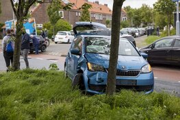 Veel schade bij ongeval op de Eksterlaan in Haarlem