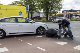 Aanrijding op fietspad Oudeweg in Haarlem