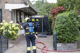 Brand in schuur aan de Johannes Verhulstlaan in Heemstede
