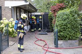 Brand in schuur aan de Johannes Verhulstlaan in Heemstede