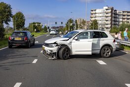 Lange file door ongeval op de N208 in Haarlem