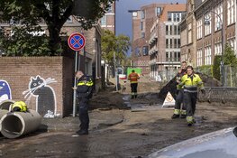 Gas en waterleiding geraakt bij werkzaamheden Oude Zijlvest