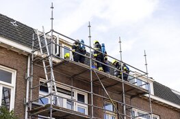 Brand bij werkzaamheden aan dak aan de Verspronckweg in Haarlem