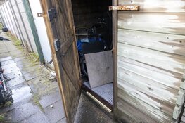 Elektrische scooter in de brand in schuur in Haarlem