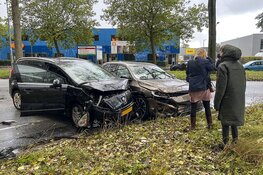 Veel schade bij ongeval op het Heringaplein in Haarlem
