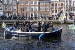 Haarlemse nachthoreca protesteert op de grachten