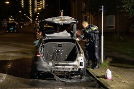 Autobrand aan de Ekamastraat in Haarlem
