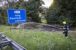 Bermbrandje langs de N205 bij Haarlem