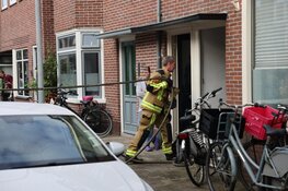 Brand in schuur van woning in Haarlem