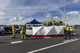 Traumahelikopter landt op snelweg na ernstig ongeval A9