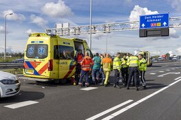 Traumahelikopter landt op snelweg na ernstig ongeval A9