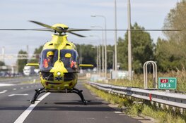 Traumahelikopter landt op snelweg na ernstig ongeval A9