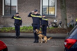 Erehaag voor overleden politiemedewerker op de Koudehorn in Haarlem