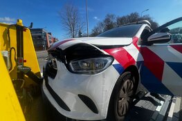 Politieauto betrokken bij botsing in Haarlem