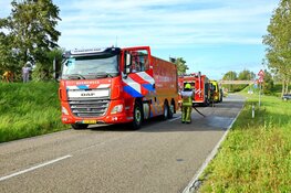 Bootje in brand in Spaarndam