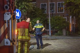 Brand in dak van woning in Haarlem