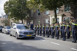 Erehaag voor overleden politieagent voor Koudehorn in Haarlem