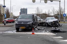Botsing op drukke kruising in Haarlem