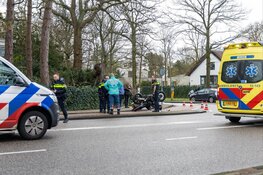 Ongeval met motorrijder in Heemstede: motor 'netjes' op de kop