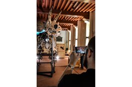 Een echt triceratopsskelet in de Bibliotheek Haarlem Centrum