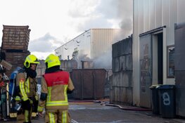 Containerbrand in Haarlem zorgt voor flinke rookontwikkeling